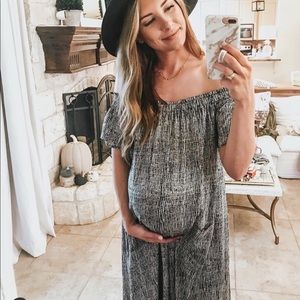 Off Shoulder Cropped Jumpsuit